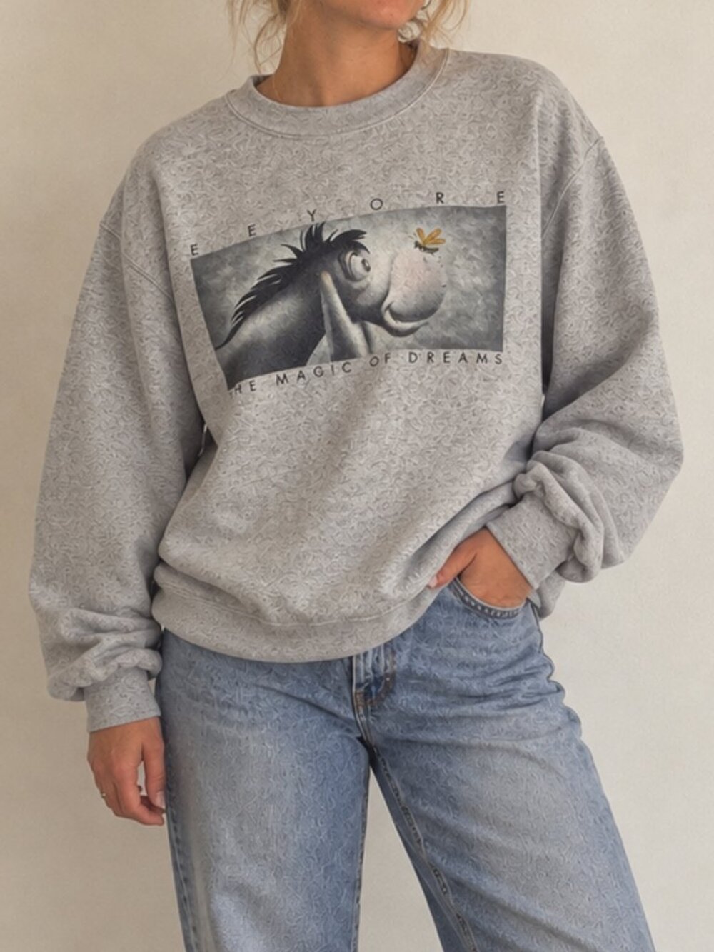 Vintage Y2K The Disney Store Eeyore Graphic Crew Sweatshirt